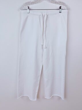 FRANK & EILEEN NWOT White Catherine Preppy Coastal Beach Cropped SMALL